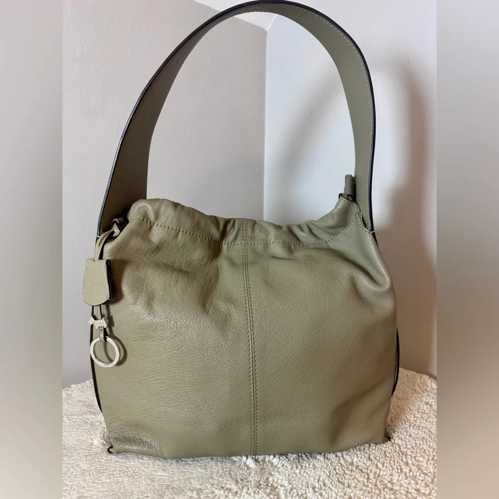 RADLEY LONDON Olive Green Leather Hobo Bag